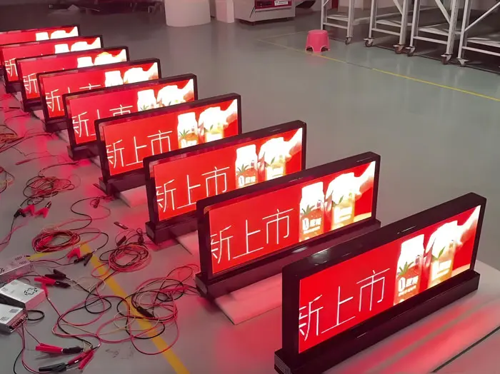car roof LED display Testing