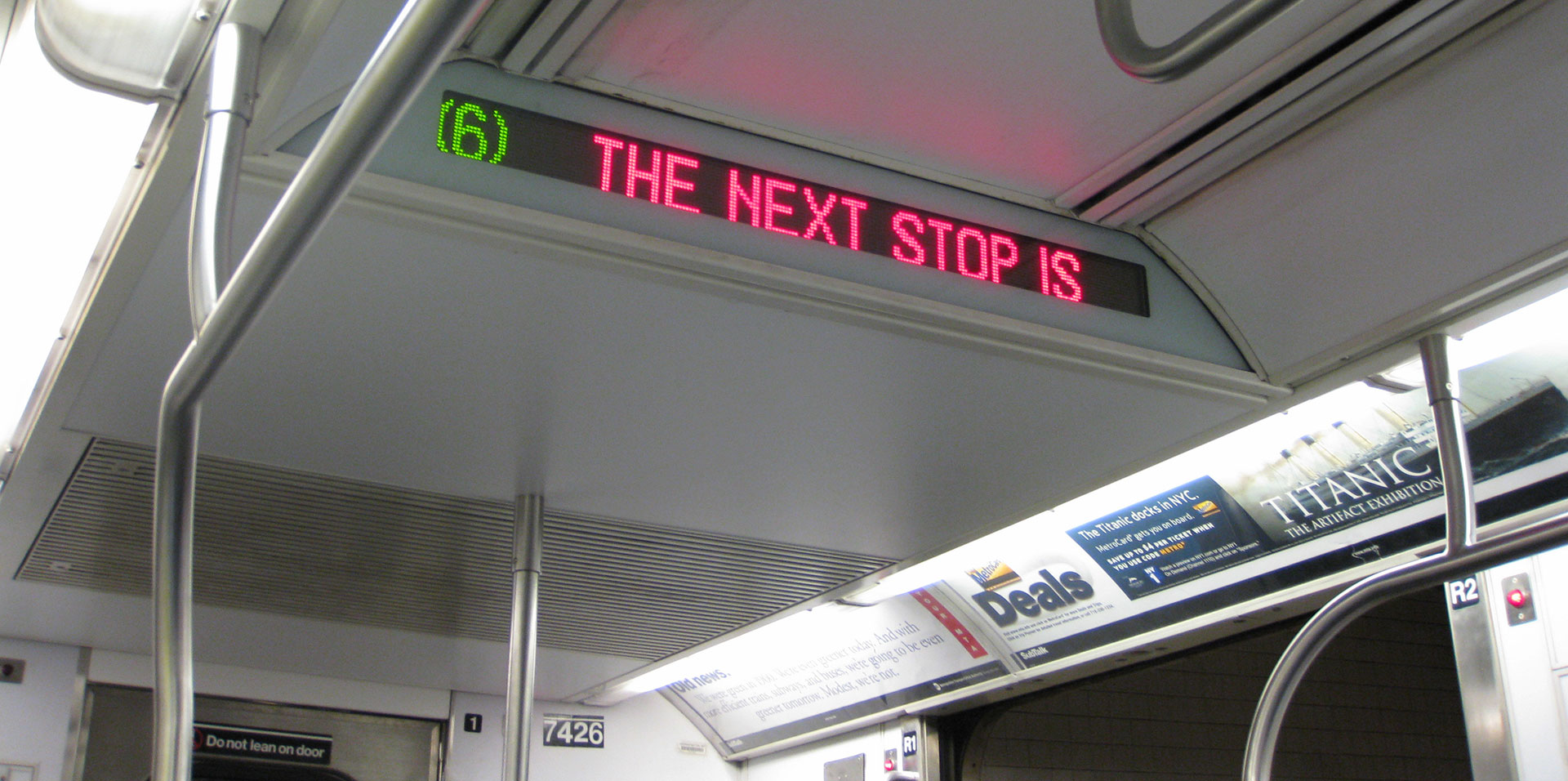 Next-Stop announcement display