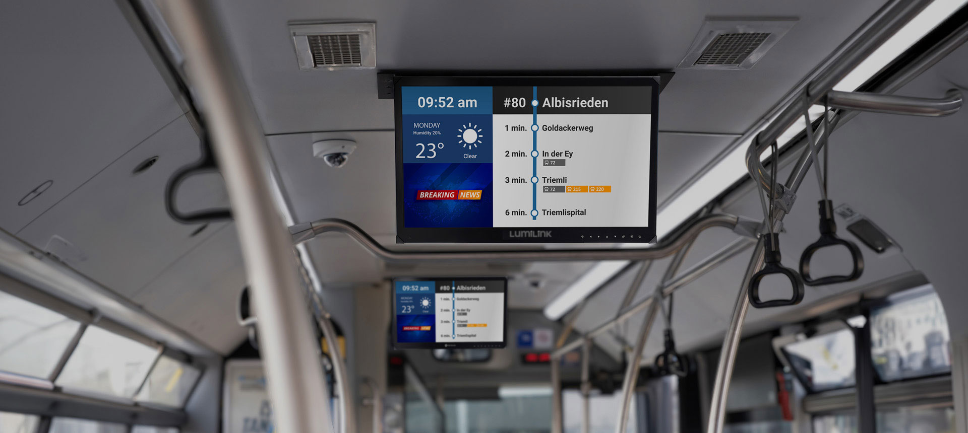 bus lcd Advertising Player led