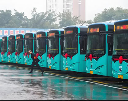 LED bus destination display for electric buses in Shenzhen