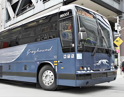 Programmable bus destination sign for Greyhound long distance buses