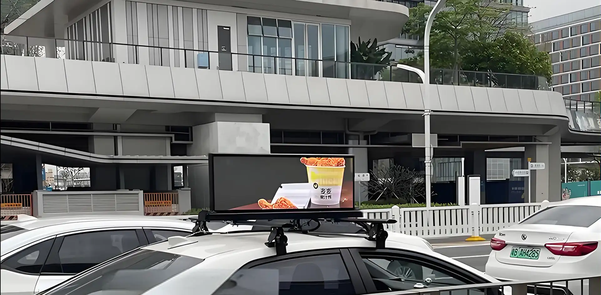 taxi top led display brightness