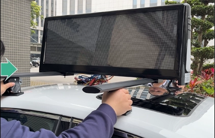 Taxi LED Screen Installation
