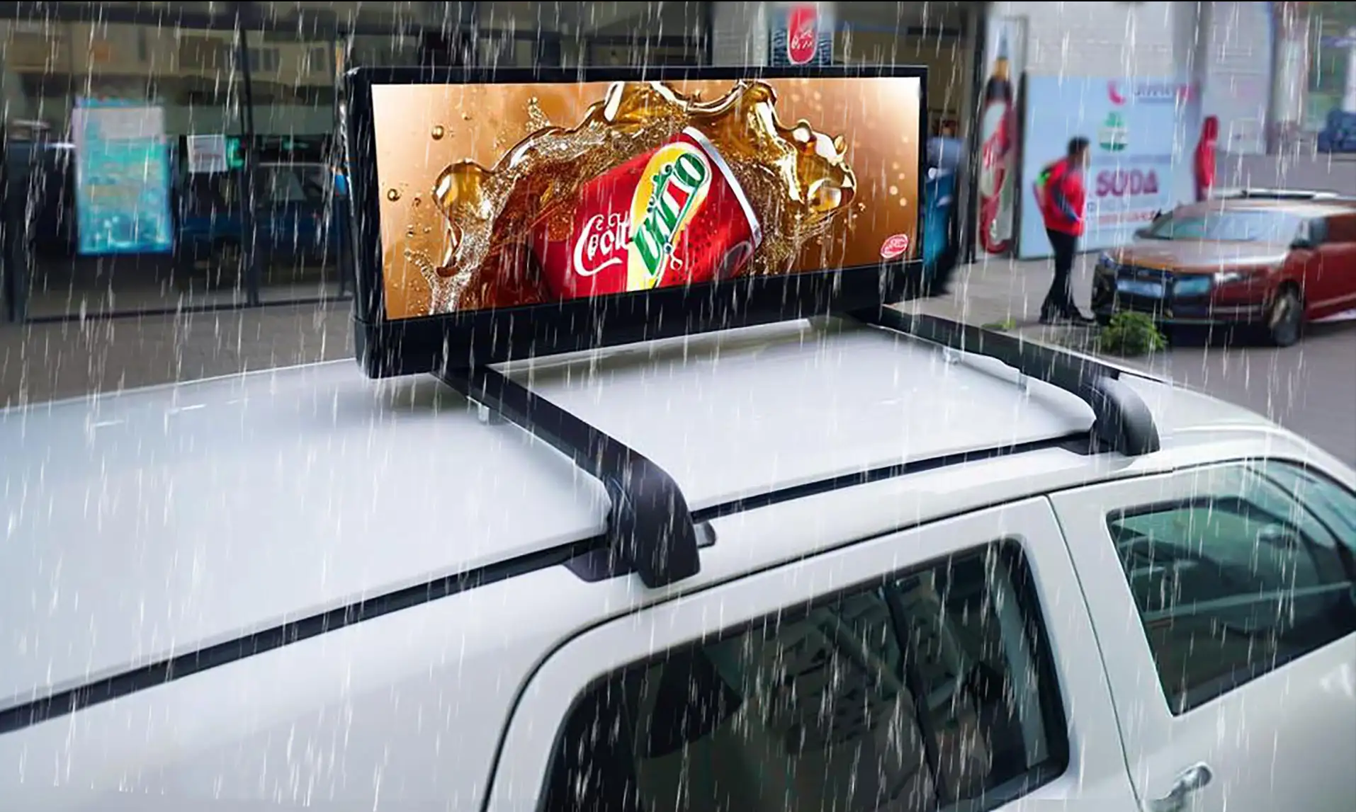 Waterproof IP65 car advertising screens