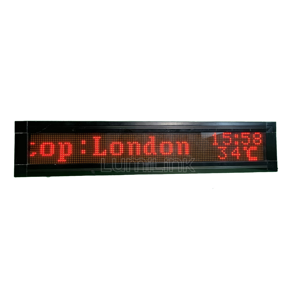 bus next stop display